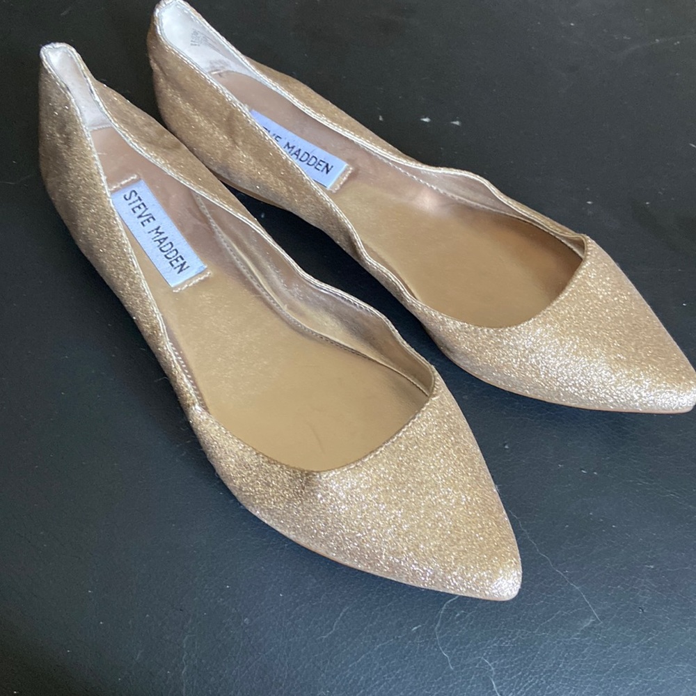 New without tags Steve Madden sparkle flats
